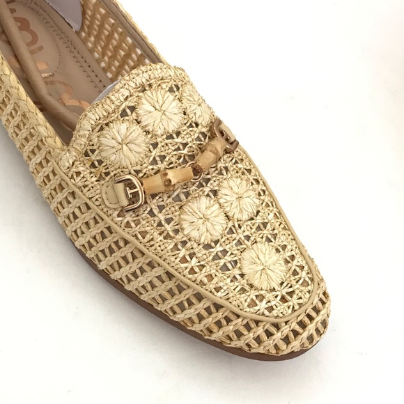SAM EDELMAN Lowell Raffia Loafers Natural Raffia Woman’s Size 6.5 - Picture 3 of 16
